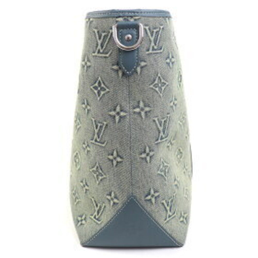 Louis Vuitton Weekend Tote NM Monogram Denim Canvas Shopping LV WEEK END - Picture 4 of 9